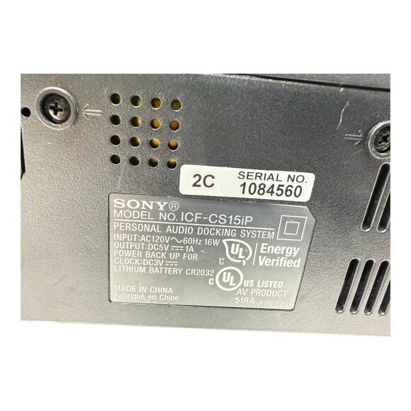 SONY Dream Machine ICF-CS15iP Personal iPod Audio Docking System Speaker AM/FM - Picture 6 of 6